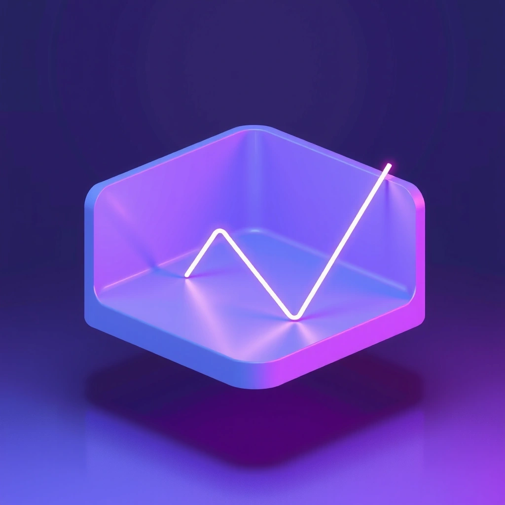 Abstract geometric shapes representing financial market volatility